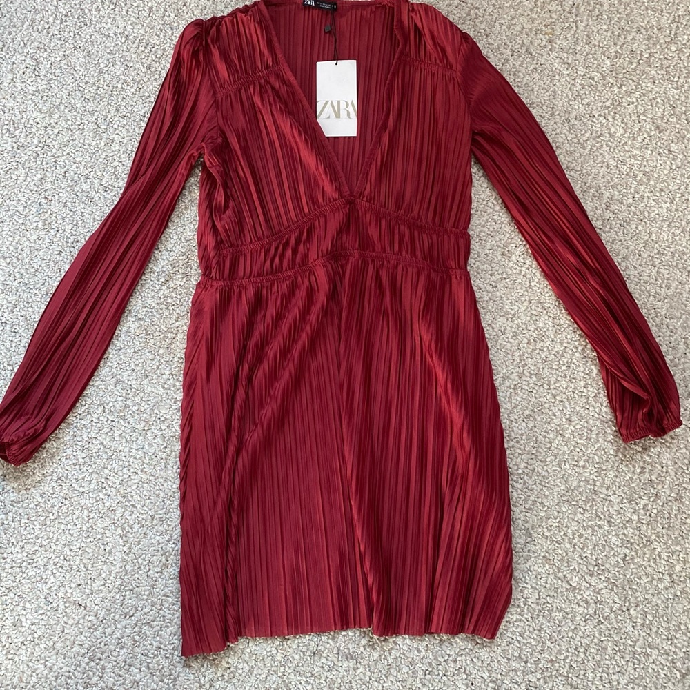 Red zara dress
